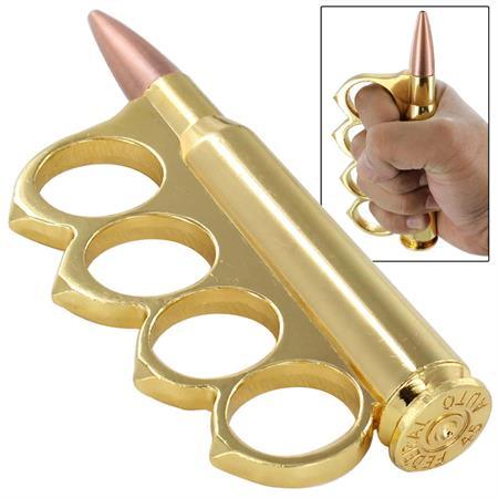 Rifle Round Knuckle with Hidden Compartment
