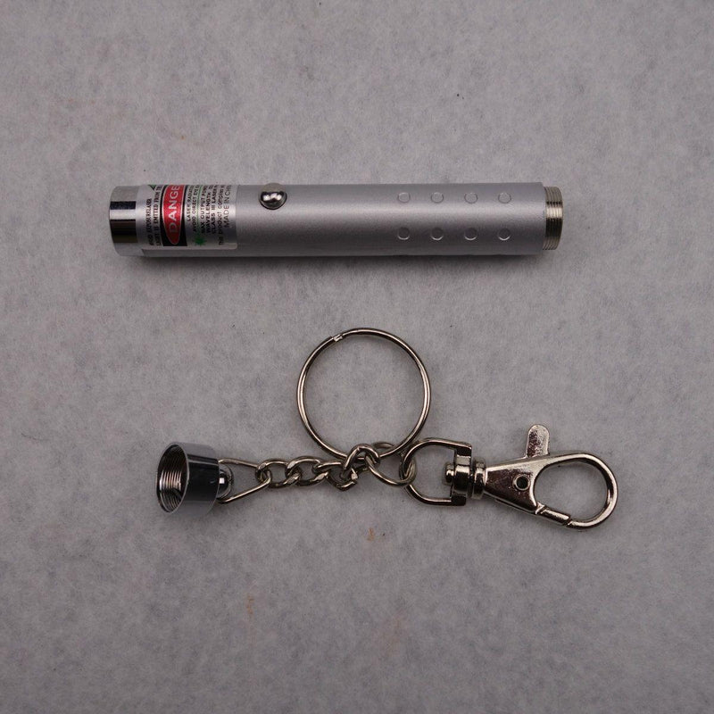 Small Laser Pointer Silver-Shell Key-chain