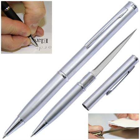 Single Pen Style Knife- Silver