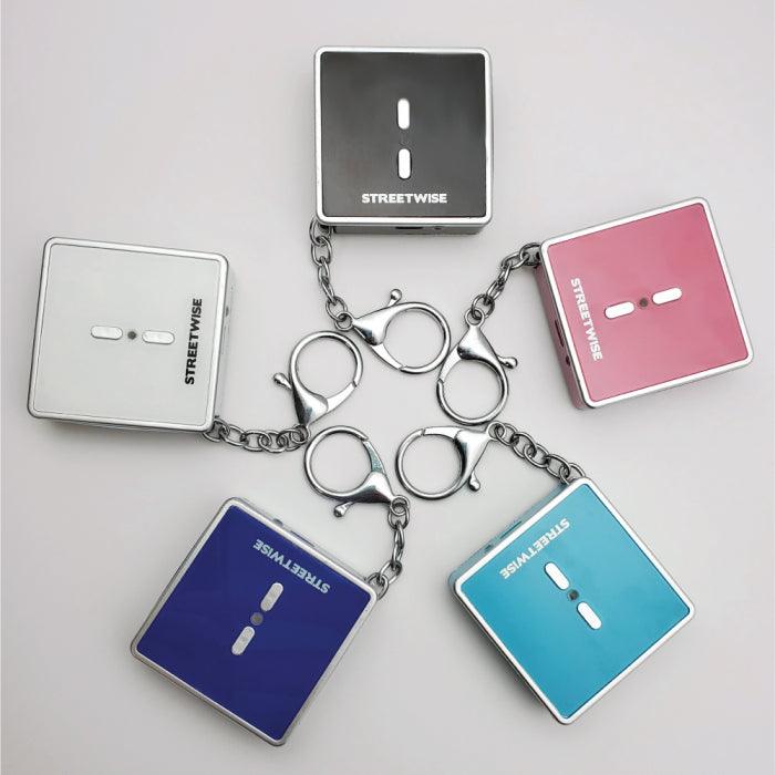 Square off keychain stun guns available in multiple colors. Excellent for self-defense.