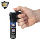 Image shows how to spray pepper sprays.