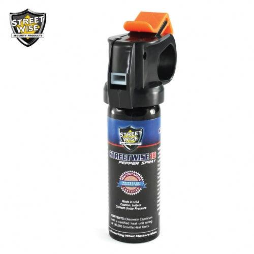 Small in size powerful in strength the Fire-master pepper spray for women and men self defense protection.