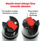 Illustration shows how to safely use the safety twist lock levers for pepper sprays.