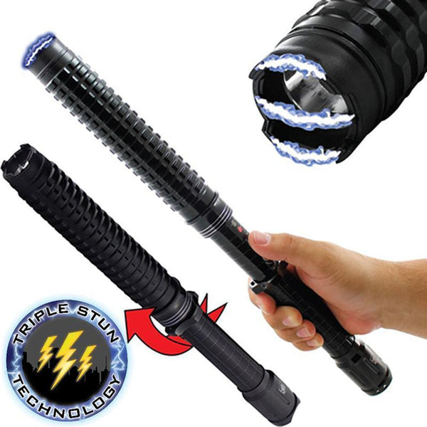 Stun baton excellent personal protection against dog attacks, bites, other animals and self defense if needed.
