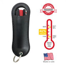 Streetwise 18% Pepper Spray 1/2 Ounce Halo Holster Black