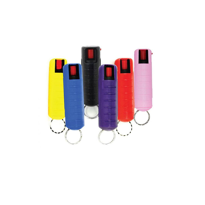 24 Units 12 Expandable Baton with Key Ring and Pepper Sprays