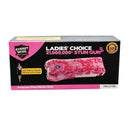 Manufacturer packaging for the The Streetwise Ladies' Choice 21,000,000 stun gun pink ribbon design to safely ship these throughout the USA.