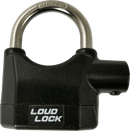 Streetwise Loud Lock Padlock with Alarm perfect for securing areas an if the lock is ever touched the loud alarm will sound after a few seconds.