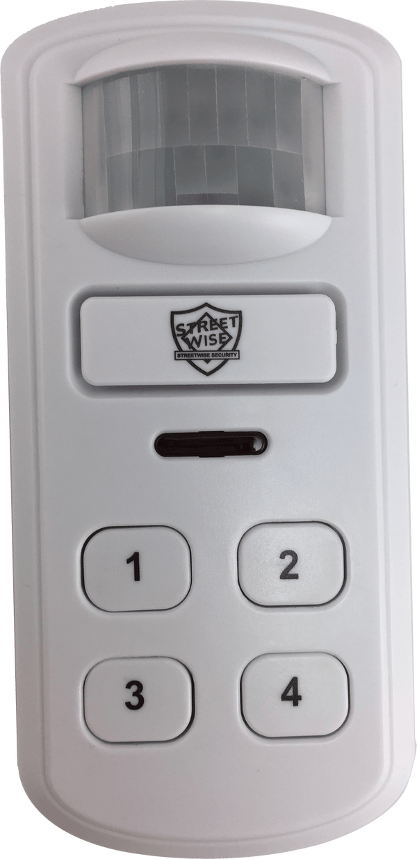 Help stop crime the Streetwise SafeZone Motion Activated Alarm with Keypad detects motion and sounds loud alarm alerting possible danger.