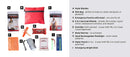 Mini survival kit for children list of contents.