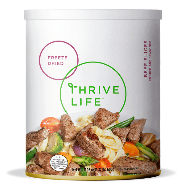 Beef Slices 25 Servings Freeze Dried