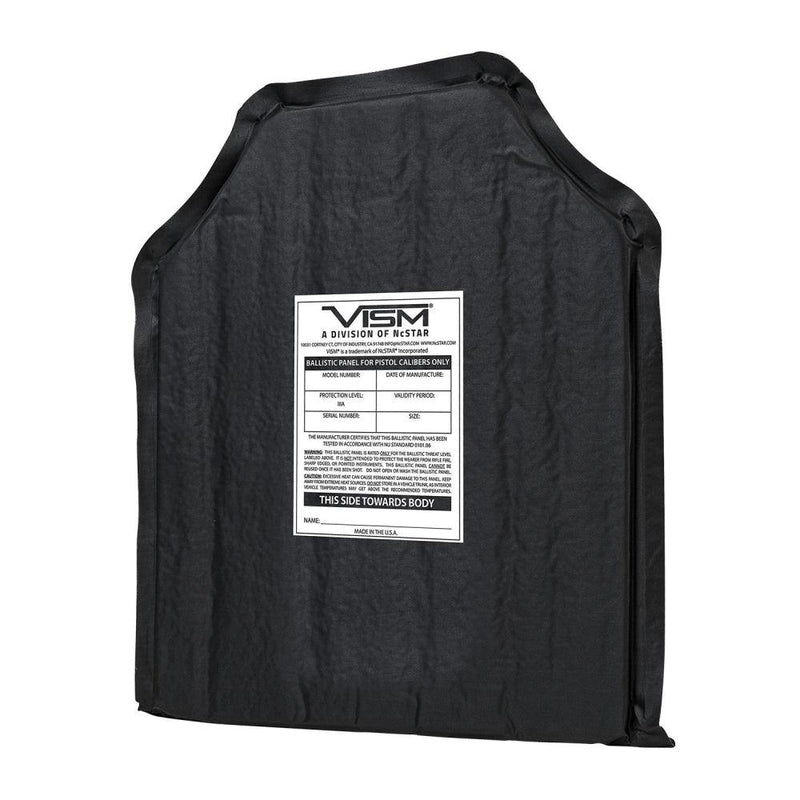 Backside view of the Vism ballistic soft panel NIJ rated level 3A for law enforcement and civilian use.
