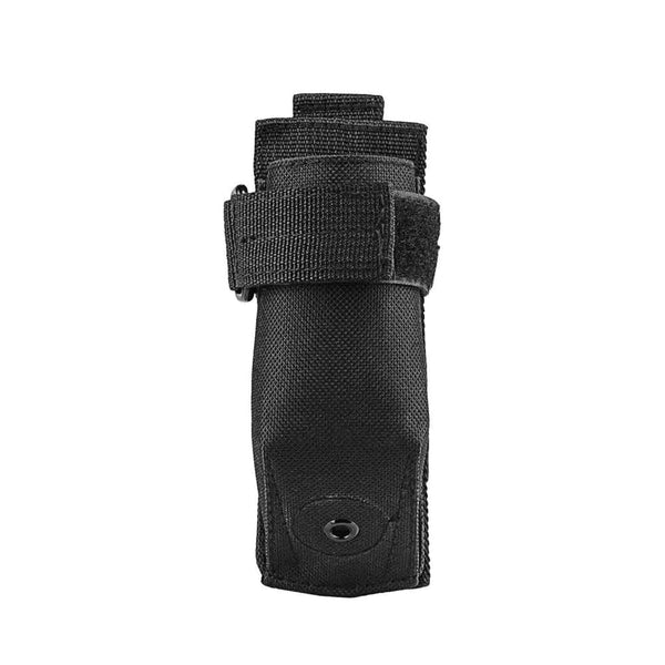 The Vism molle flashlight pouch color black for law enforcement and civilian use.