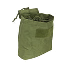 The Vism folding dump pouch color green for law enforcement and civilian use.