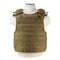 Vism tan color plate carrier with quick release buckles. Front view shown,