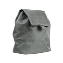 The Vism folding dump pouch color gray for law enforcement and civilian use with flap closed.