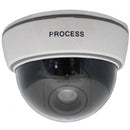 White dummy dome camera that looks just like the real deal.