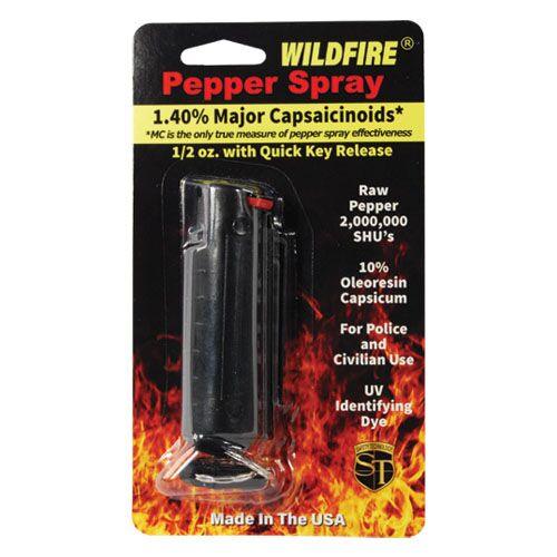 12) Wild Fire Black Hard-Case Pepper Sprays with Display SDP Inc 