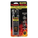 Wildfire pepper spray with safety flip top for law enforcement and civilian use.