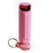 Pink wildfire pepper spray with keychain.