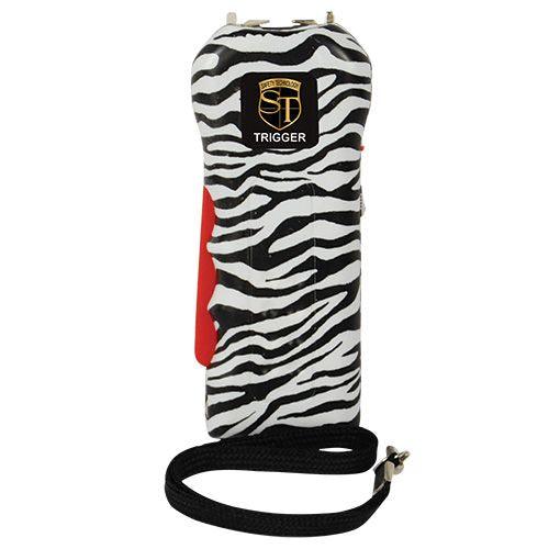 Trigger Zebra Stun Gun Flashlight with Disable Pin